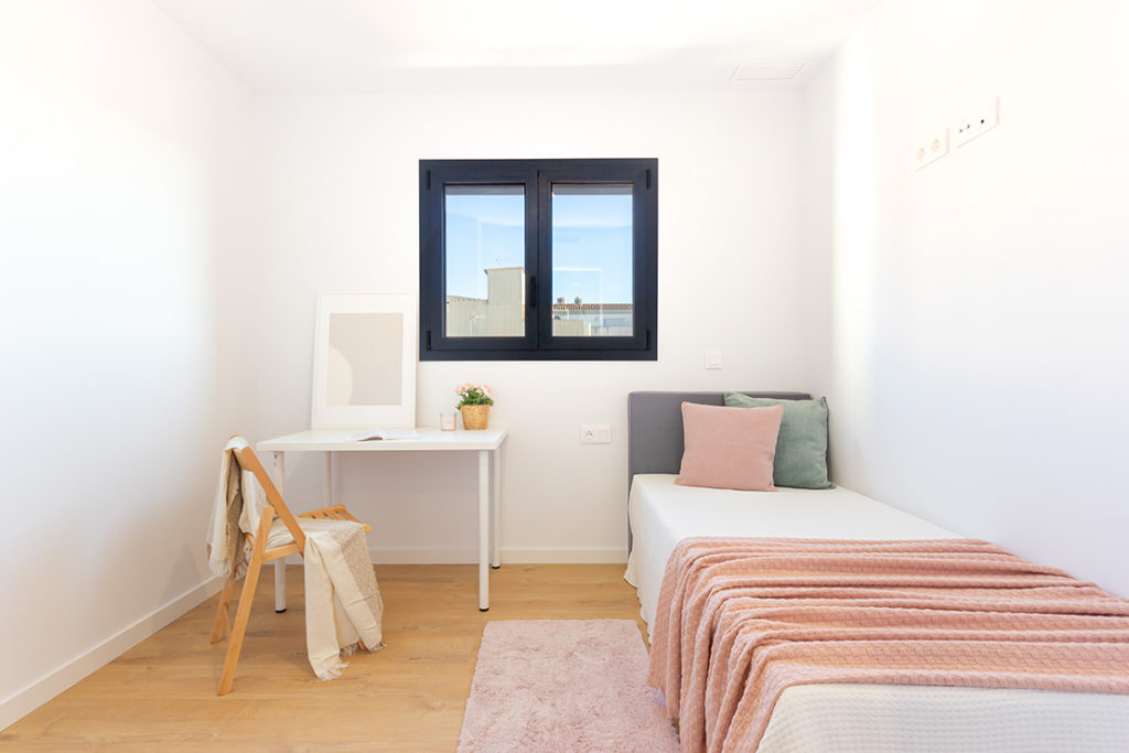 Vista dormitori Edifici Antoninus Pius, Ambar