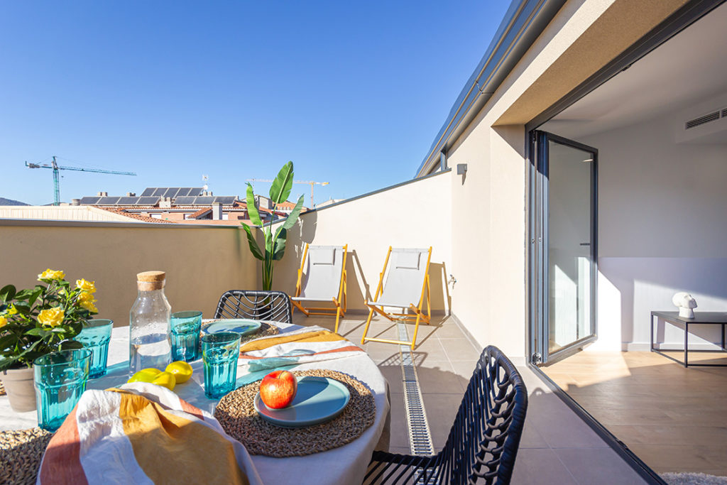 Vista terrassa Edifici Antoninus Pius, Ambar