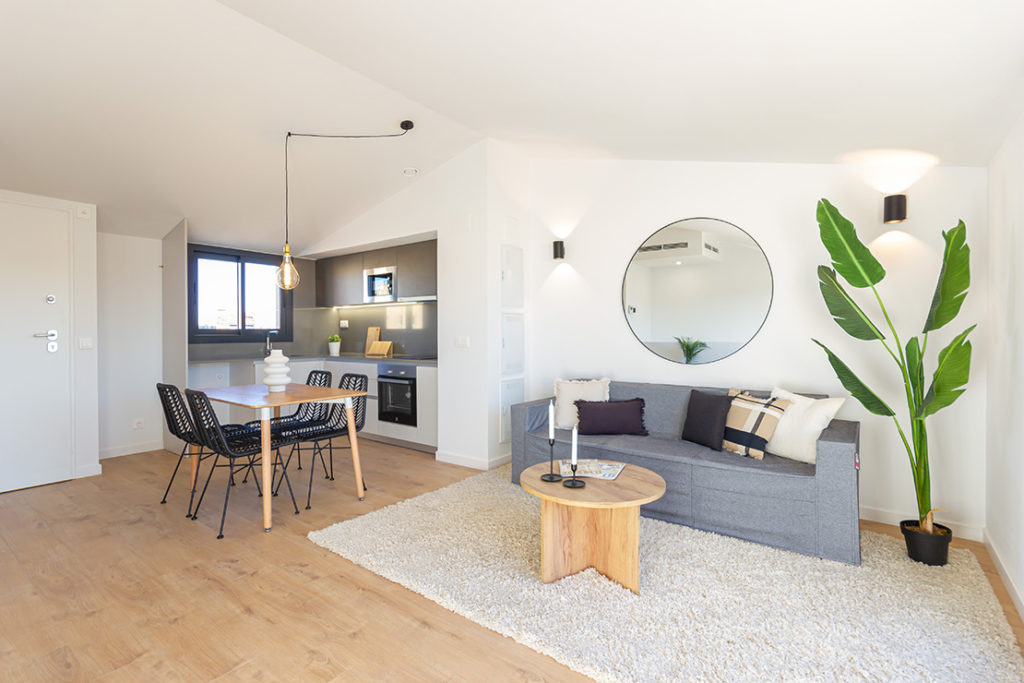 Vista cuina menjador Edifici Antoninus Pius, Ambar